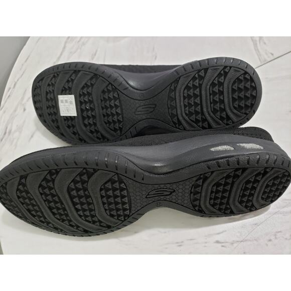 NEW Skechers Commute Time Slides Black Mesh Walking Sneaker Size 10 Slip On - Picture 6 of 9